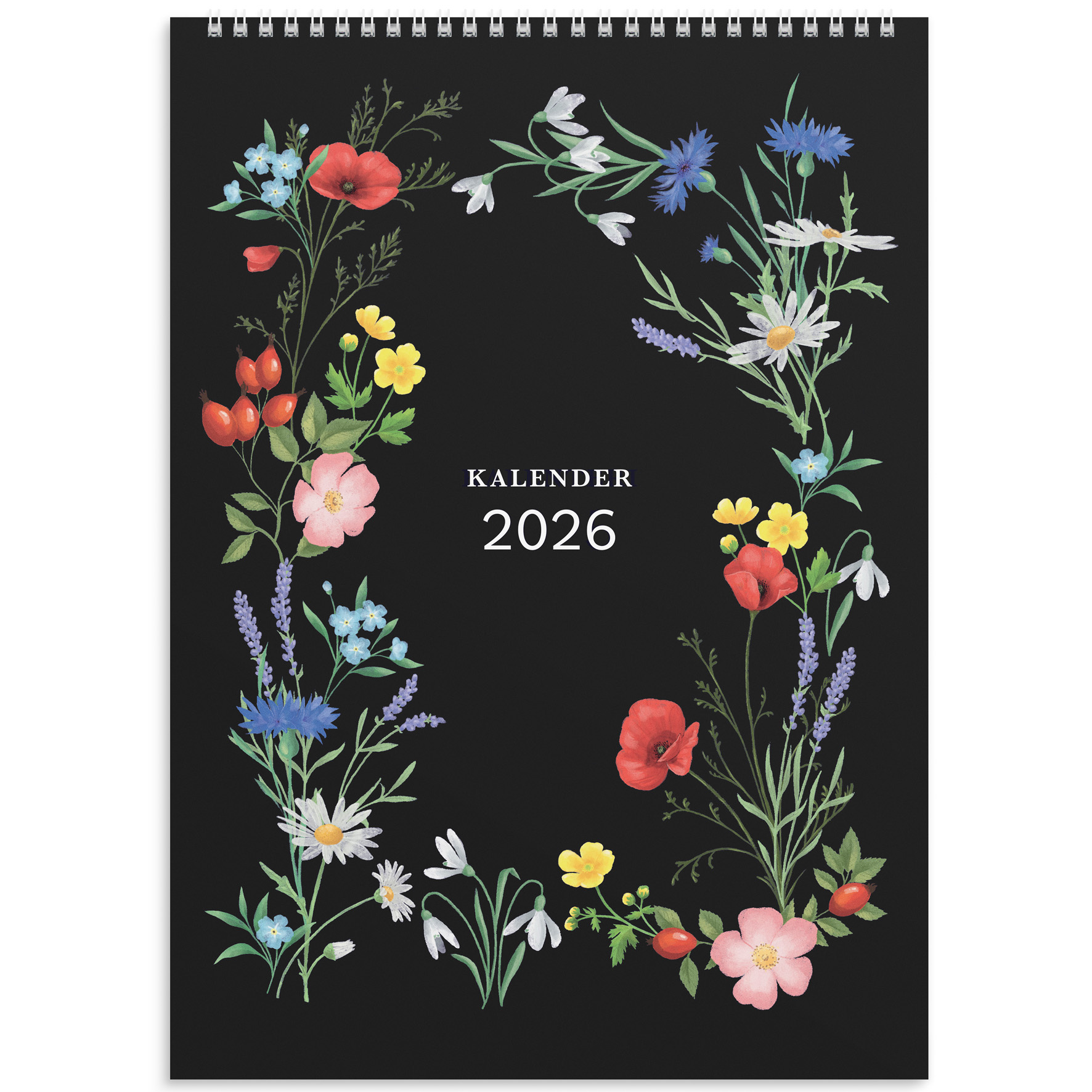 [61179926] Illustrerad blomster 2026 vägg