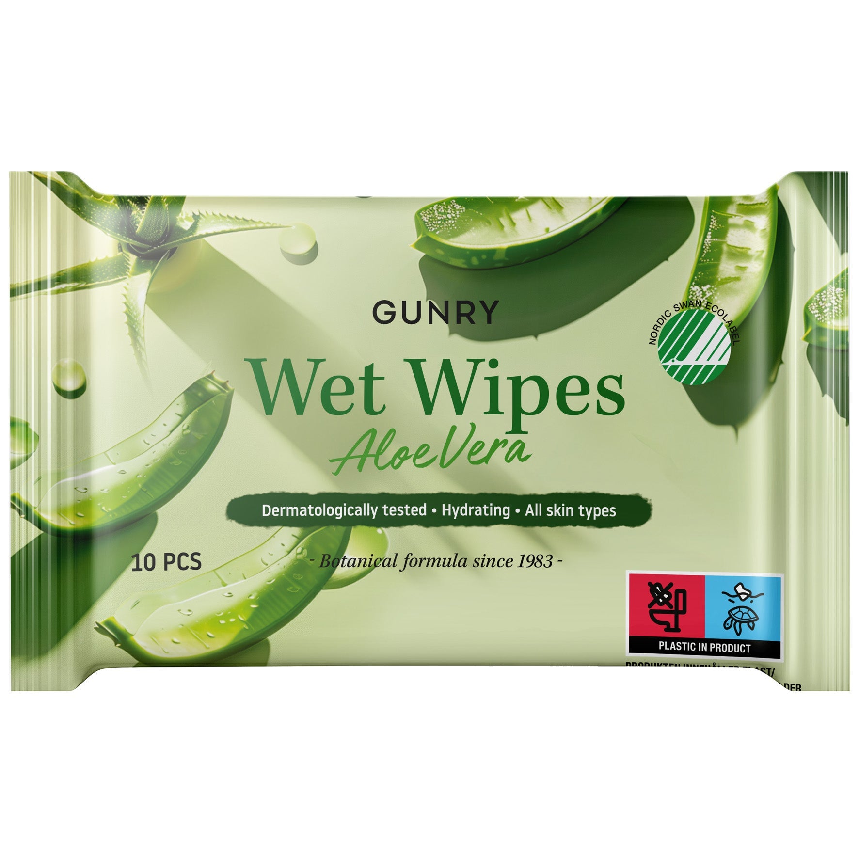 [8567174] Våtservetter Aloe Vera 10-pack