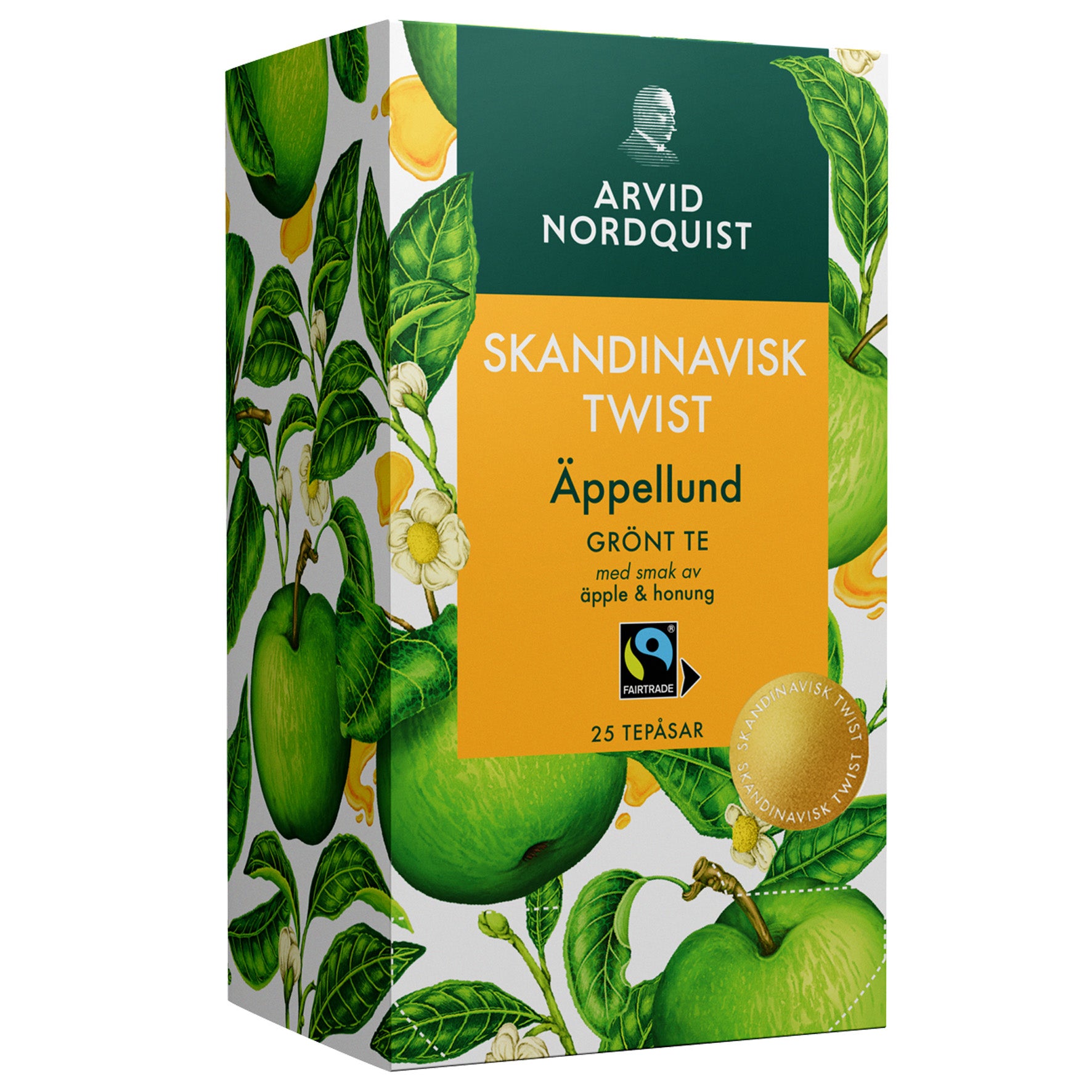 [8566980] Te Skandinavisk Twist Äppellund grönt te 25-pack
