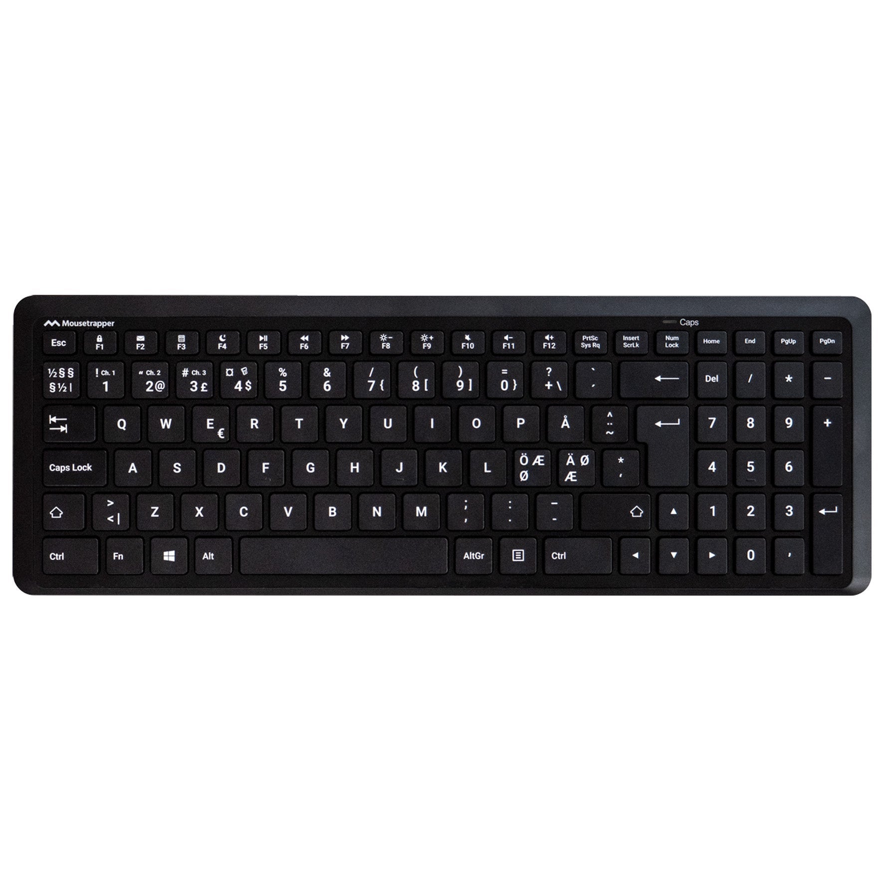[8567398] Tangentbord Mousetrapper Type Midi trådlöst