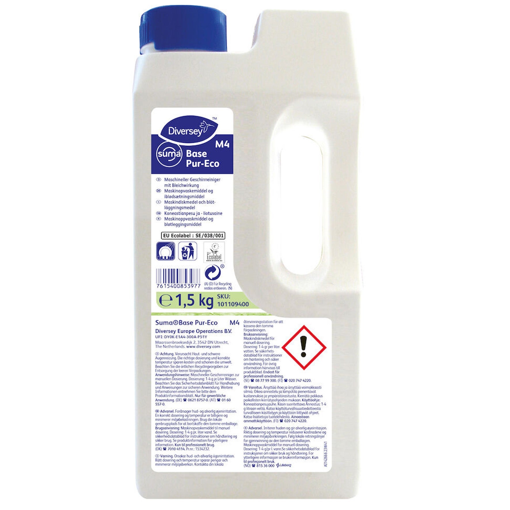 [8567065] Maskindiskmedel Suma Base Pur-Eco M4 1,5 kg