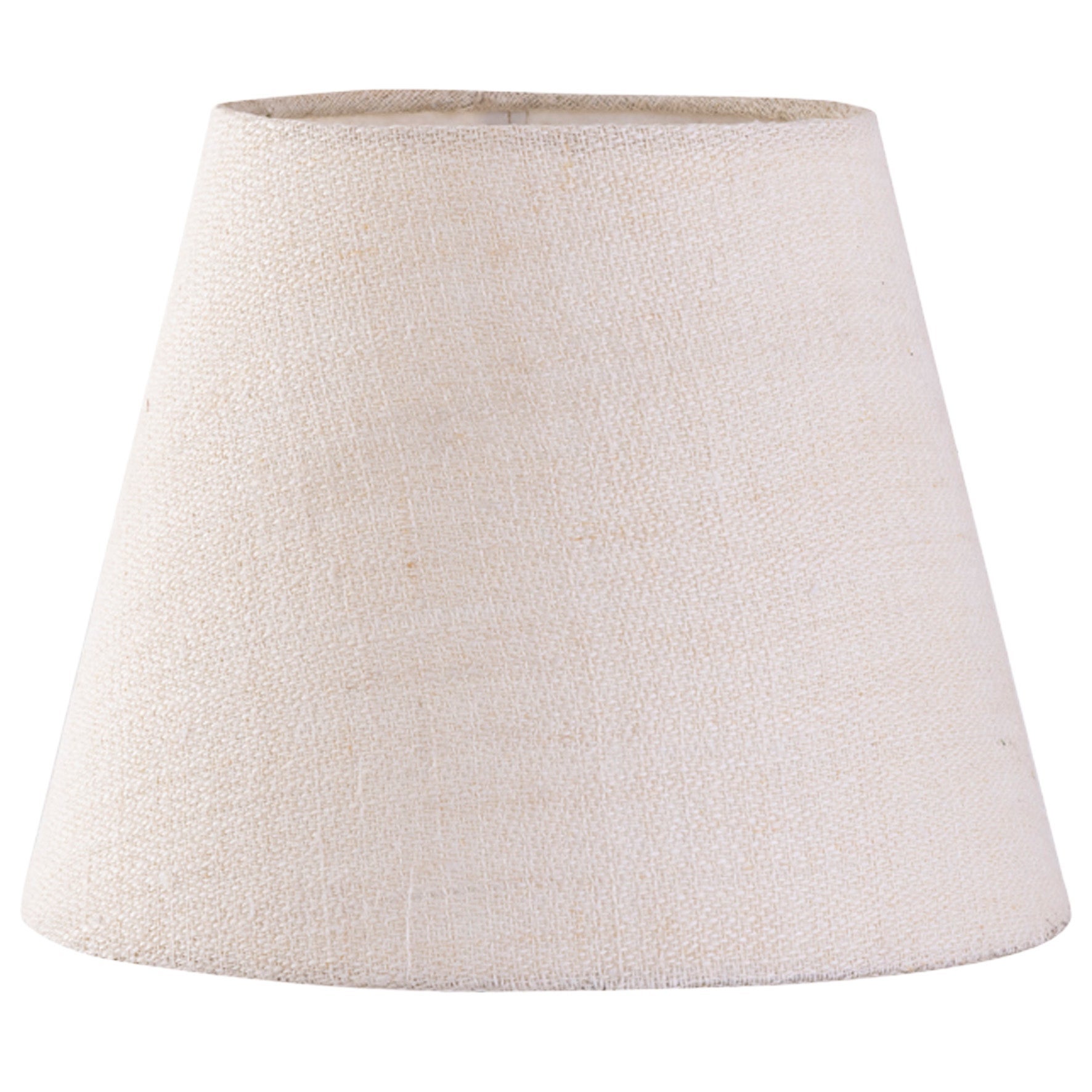 [8567559] Lampskärm Karin D27 grov linne off-white