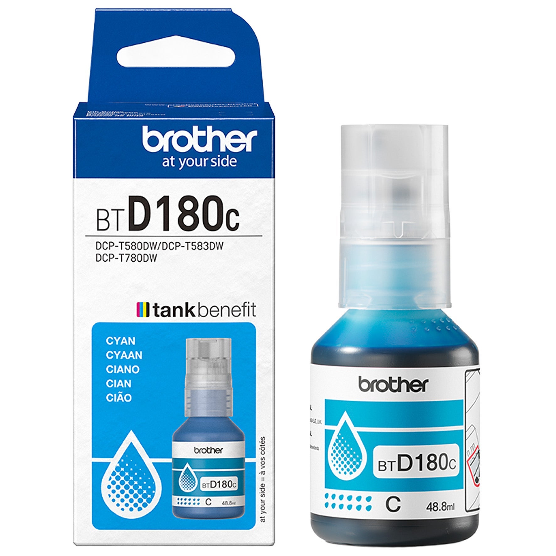 [8567637] Bläckflaska Brother 180C 5K Cyan
