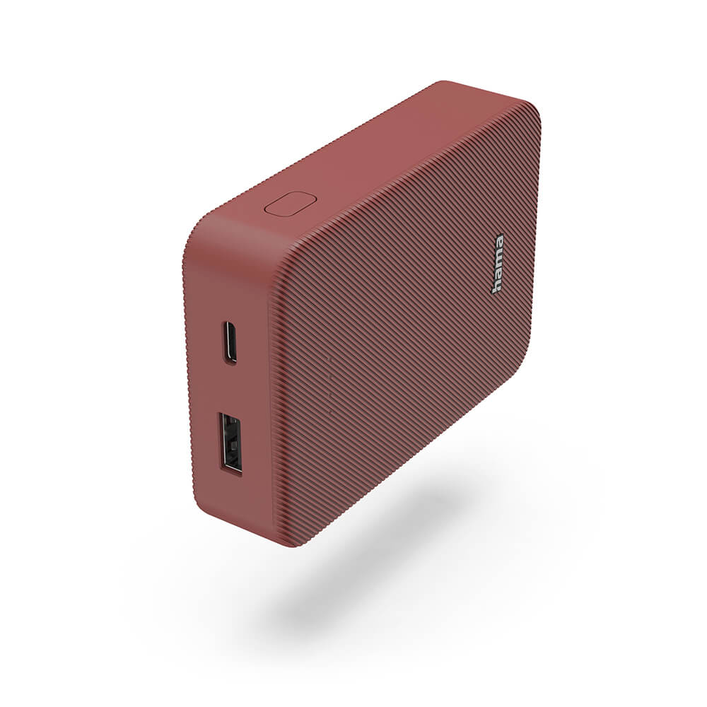 [8568021] Powerbank 10000mAh USB-C+A Röd