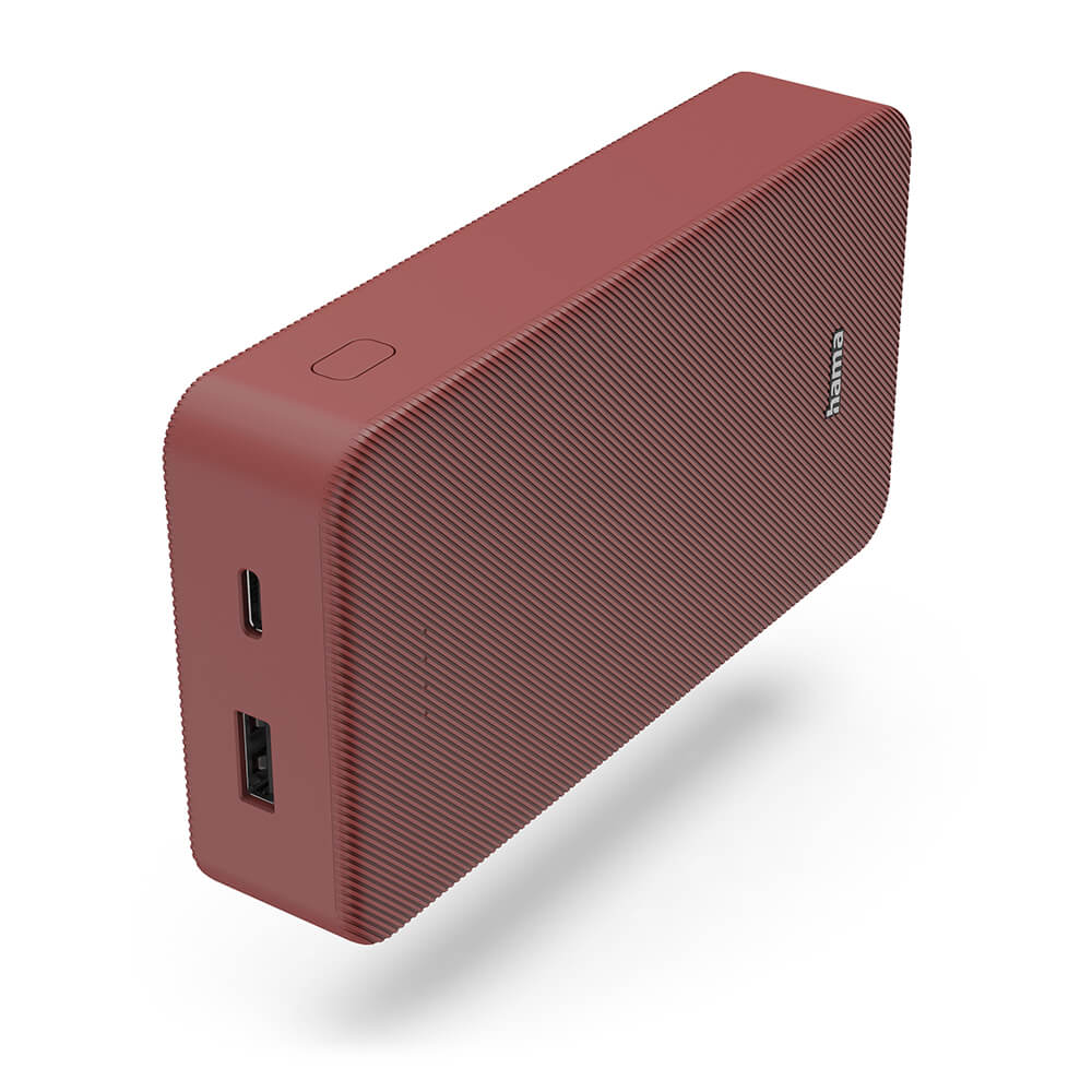 [8568024] Powerbank 20000mAh USB-C+A Röd