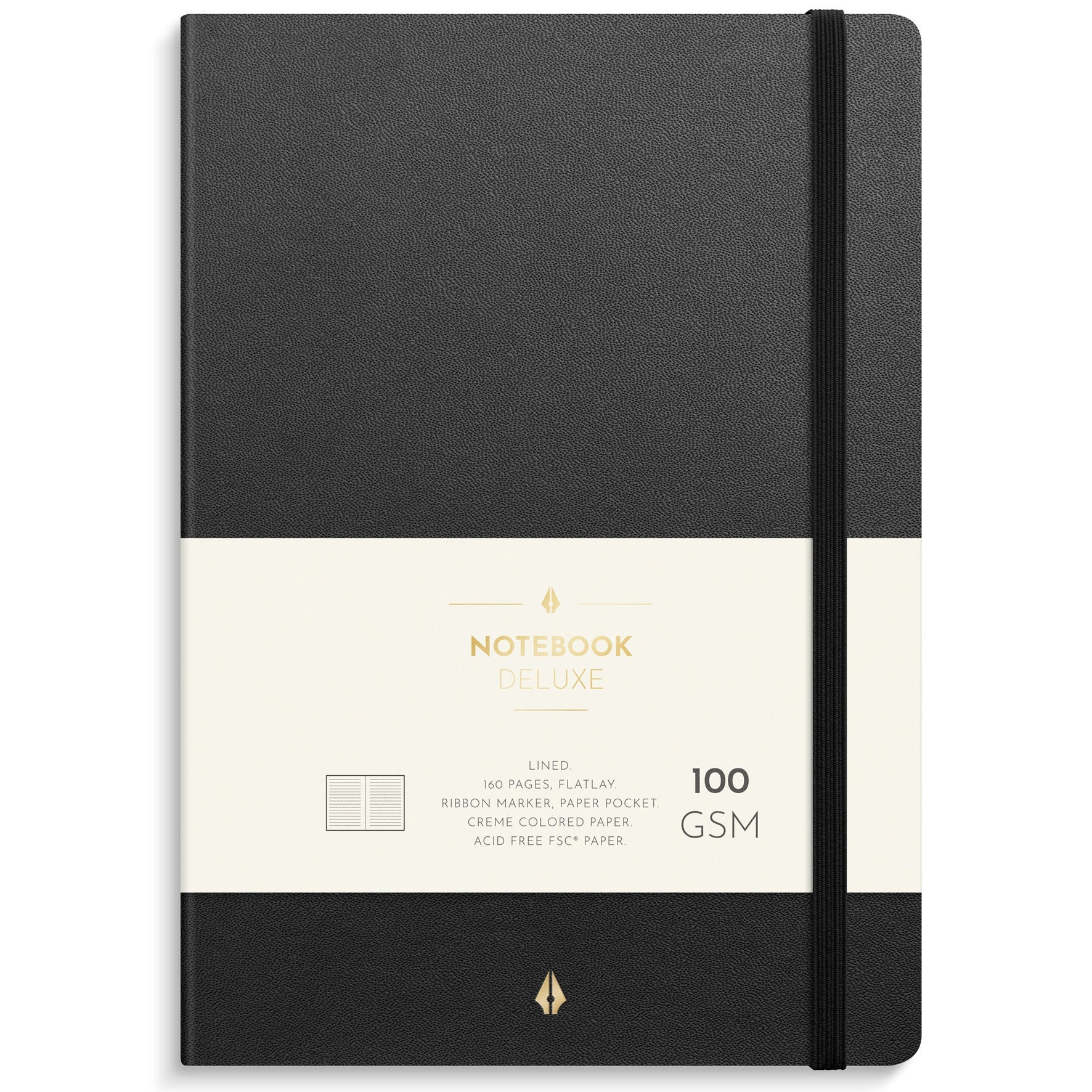 [2635044] Anteckningsbok Deluxe A5 svart