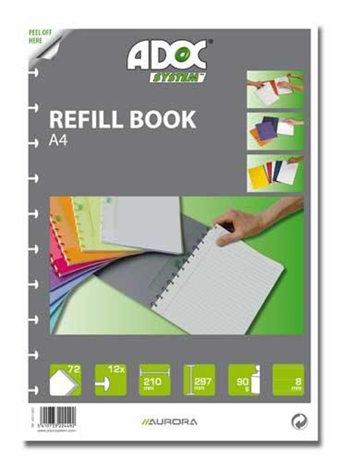 [4200104] Refill ADOC A4 linjerat