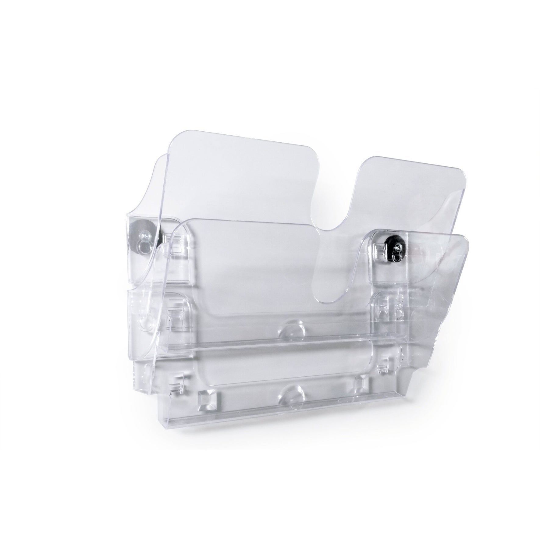 [8567856] Broschyrställ vägg 2A4L magnetiskt transparent 2-pack