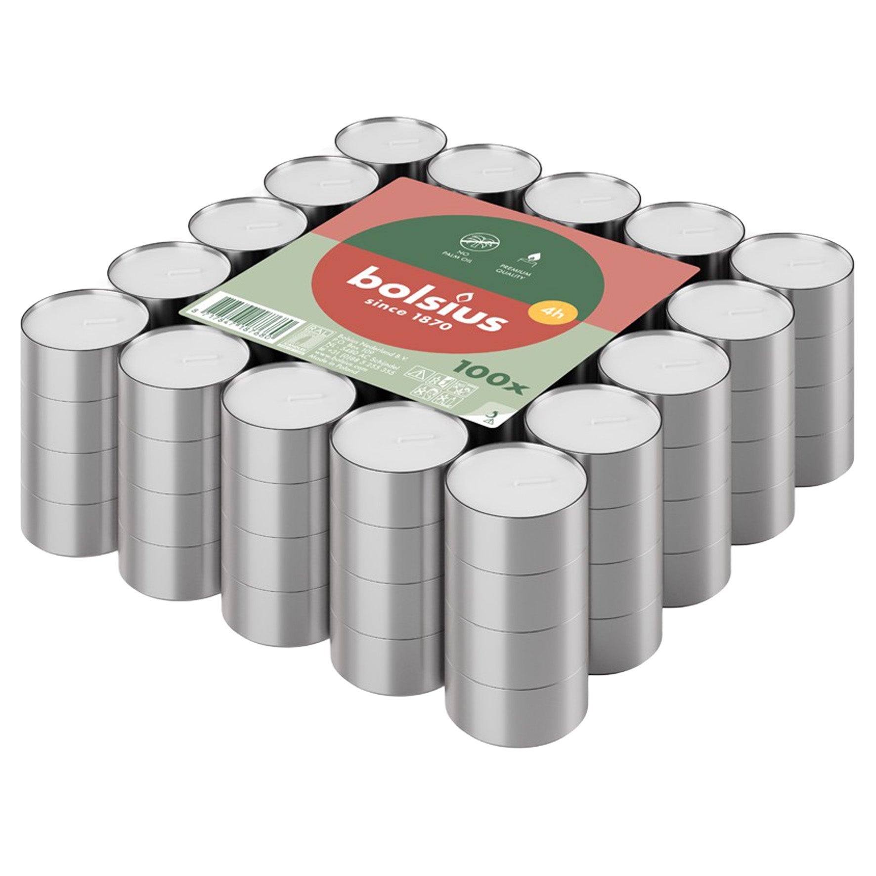 [8567538] Värmeljus 4 h 100-pack Bolsius