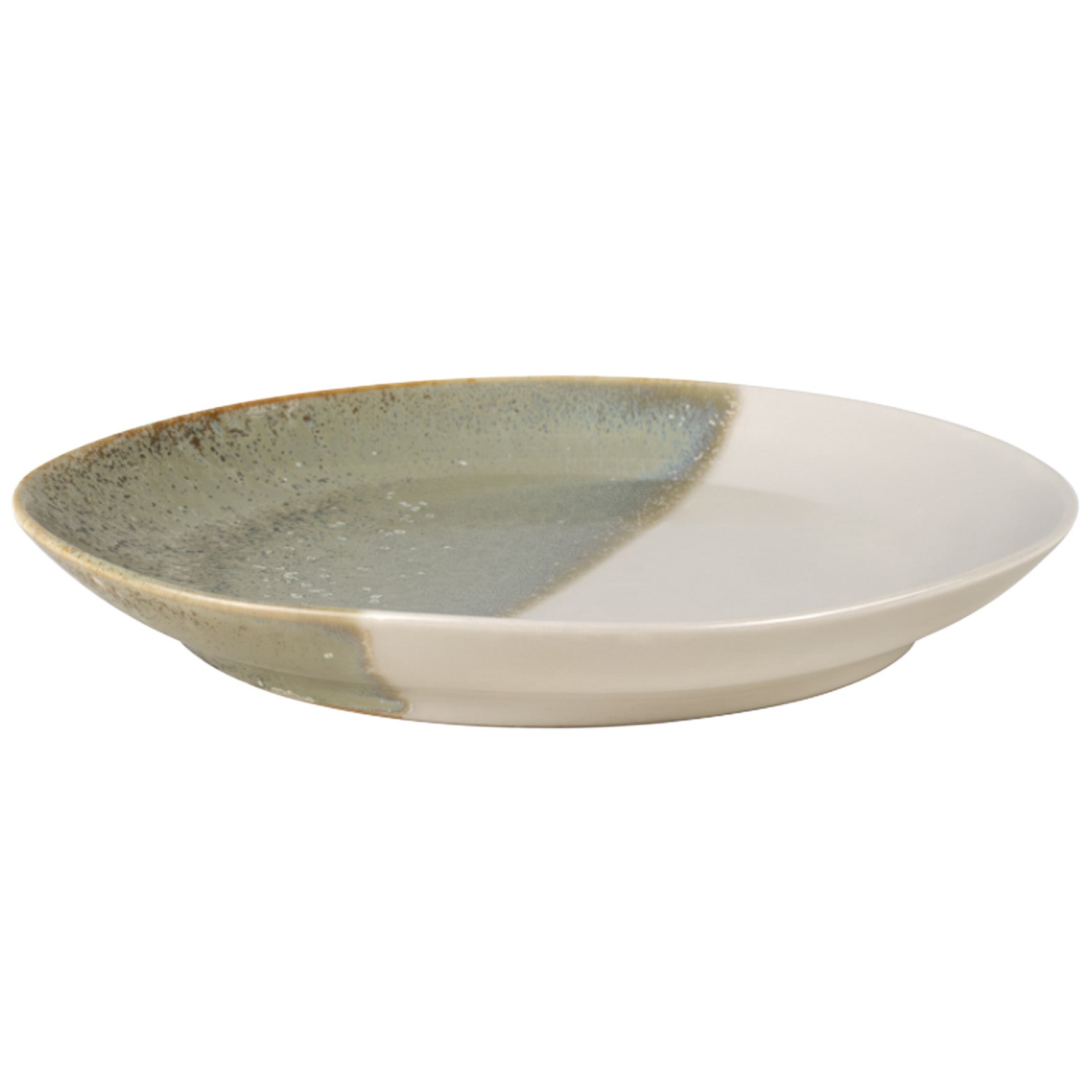 [8567751] Tallrik flat Soho Verde 22 cm grön/beige