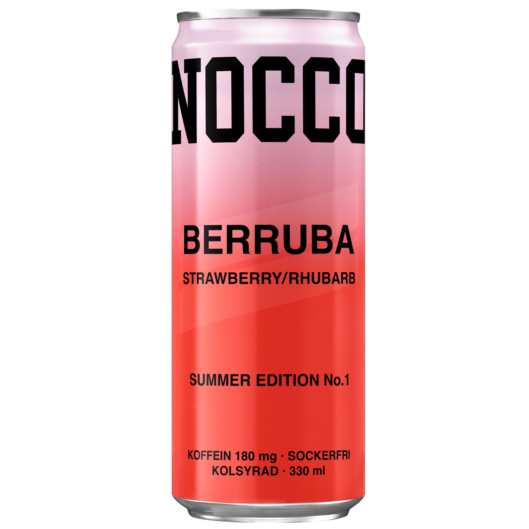 [8568235] Energidryck Nocco BCAA Berruba Strawberry/rhubard 33 cl inkl pant