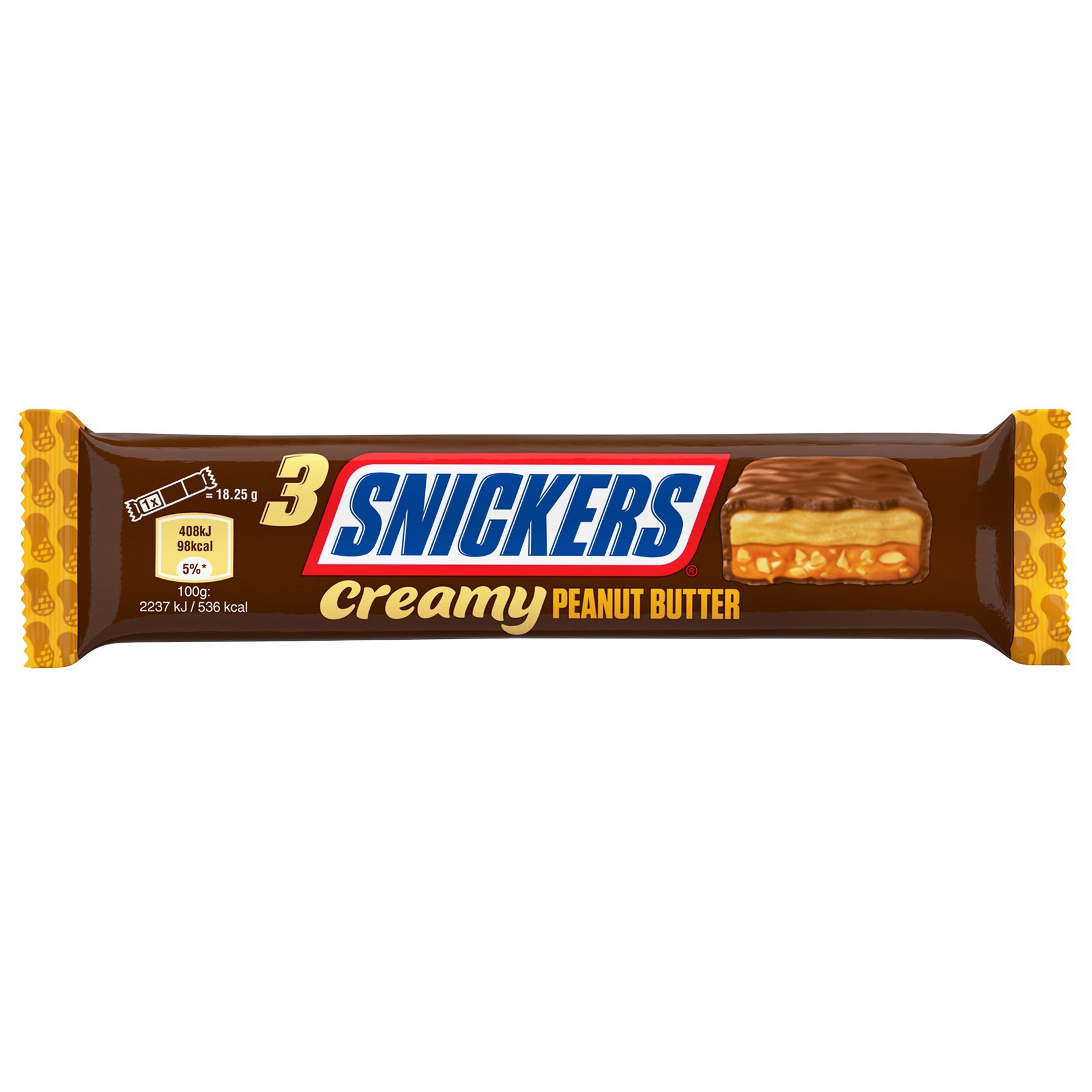[8568303] Choklad Snickers Creamy Peanut Butter 32x55 g