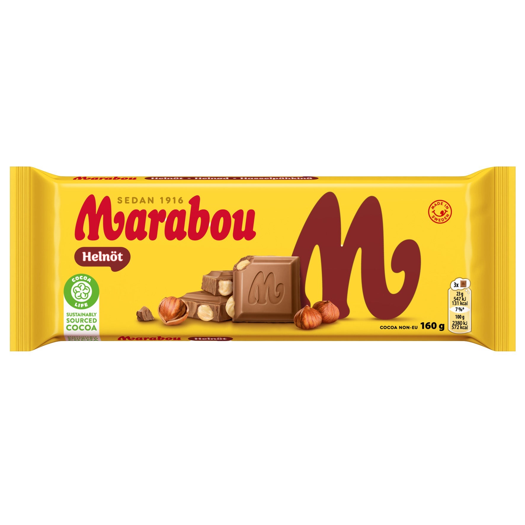 [8568346] Choklad Marabou Helnöt 13x160 g