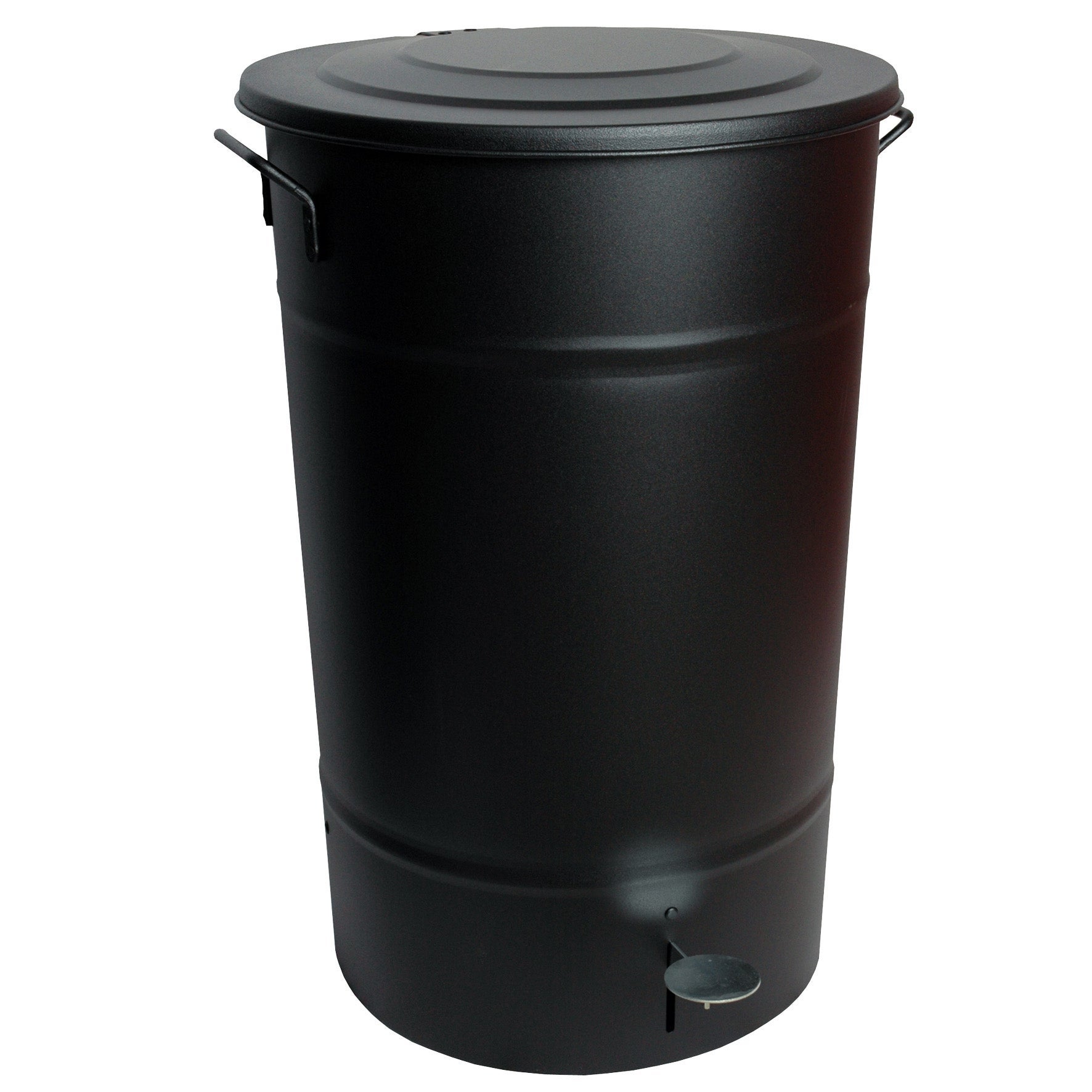 [8567832] Avfallstunna Greger med lock/pedal 70 liter svart
