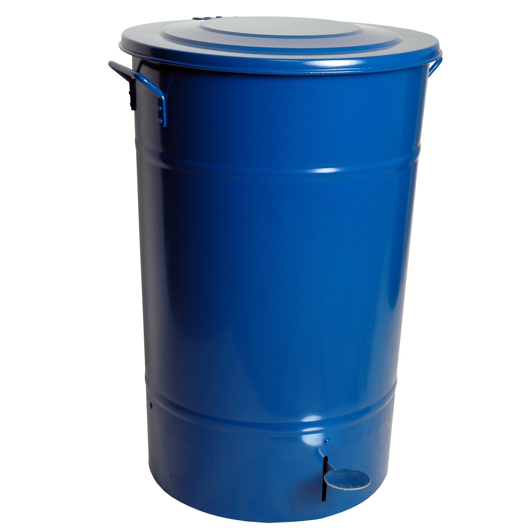 [8567834] Avfallstunna Greger med lock/pedal 70 liter blå